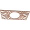 Ekena Millwork Hoover Wood Fretwork Pierced Ceiling Medallion, Cherry, 20"W x 10"H x 7 3/8"ID x 1/4"T CMWP20X10X0250HOCH - alternate 4